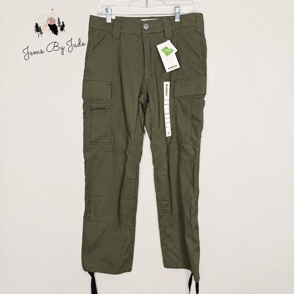 First Tactical Men’s 30x30 Tactical Cargo Pants Teflon Olive Green NWT